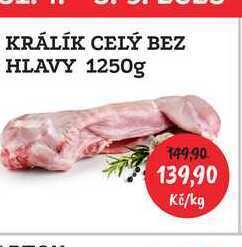 RABBIT řeznictví Králík celý bez hlavy 1250g nabídka