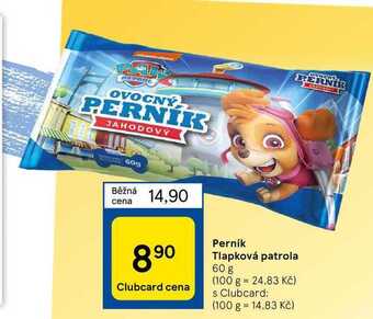 Tesco Perník tlapková patrola 60 g nabídka