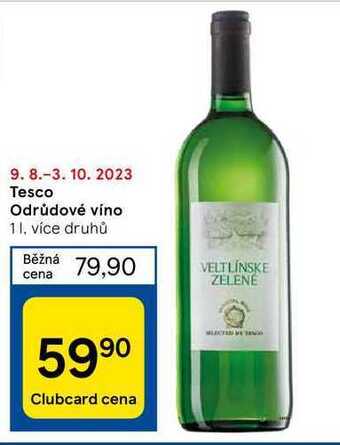 Tesco Tesco odrůdové víno 1 l nabídka
