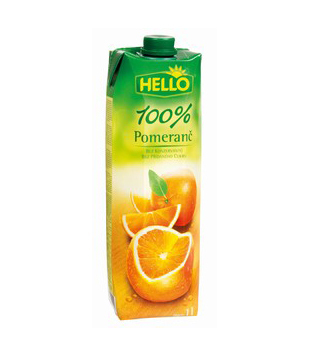 Tesco Hello džus 100% 1l, vybrané druhy nabídka