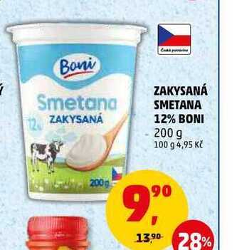 Penny Market Zakysaná smetana 12% boni, 200 g nabídka