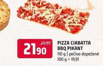 Terno Pizza ciabatta bbq pikant 110 g nabídka