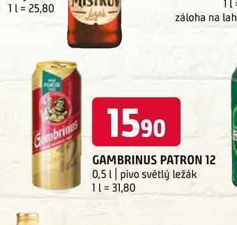 Terno Gambrinus patron 12 0,5 l nabídka
