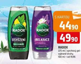 Terno Radox 225 ml sprchový gel nabídka