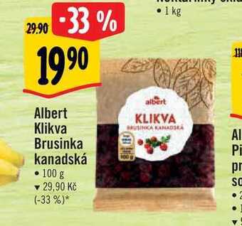 Albert Albert klikva brusinka kanadská • 100 g nabídka