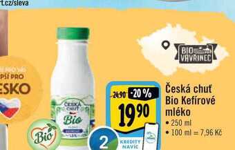 Albert Česká chuť bio kefírové mléko • 250 ml nabídka