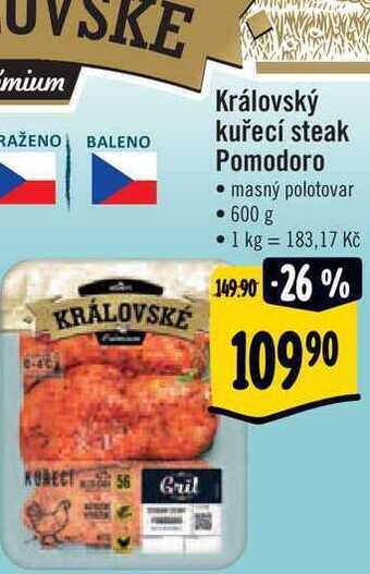 Albert Královský kuřecí steak pomodoro 600 g nabídka