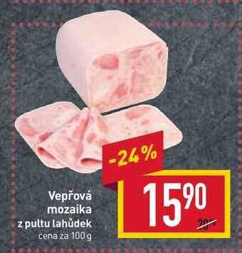 Billa Vepřová mozaika z pultu lahůdek cena za 100 g nabídka