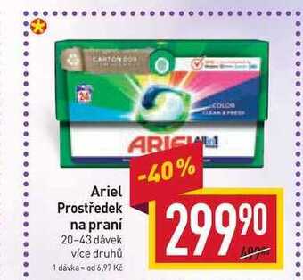 Billa Ariel prostředek na praní 20-43 dávek nabídka
