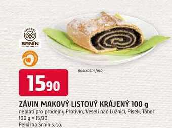 Trefa Závin makový listový krájený 100 g nabídka
