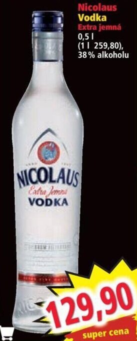 Norma Nicolaus Vodka Extra jemná nabídka