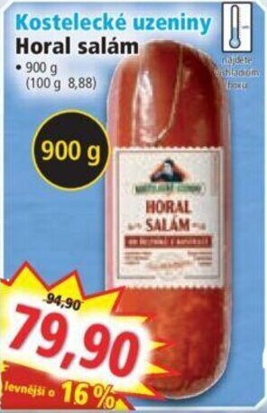 Norma Kostelecké uzeniny Horal salam nabídka