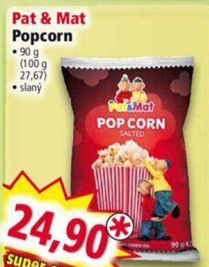 Norma Pat & Mat Popcorn nabídka