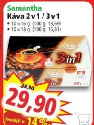 Norma Samantha Káva 2v1/3v1 nabídka