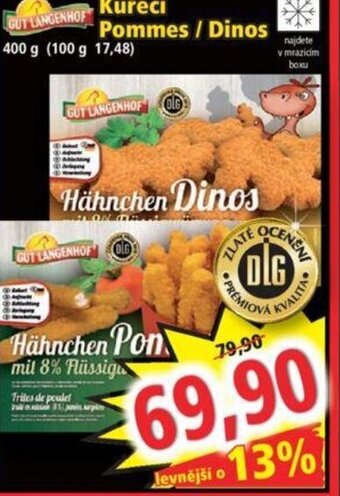 Norma Kuřecí Pommes / Dinos nabídka
