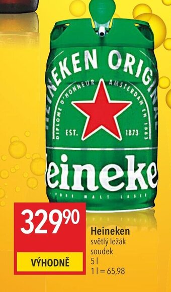 Globus Heineken světlý ležák soudek 5L nabídka