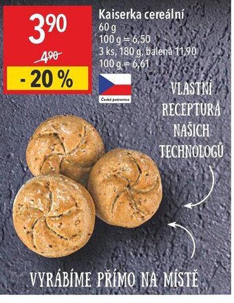 Globus Kaiserka cereální nabídka