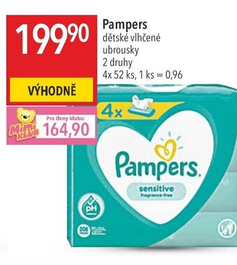 Globus Pampers dětské vlhčené ubrousky nabídka