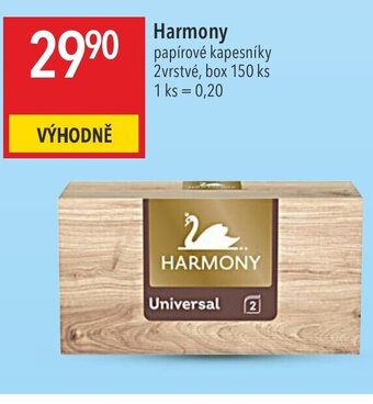 Globus Harmony papírové kapesníky 2vrstvé, box 150 ks nabídka