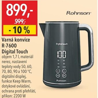 Globus Varná konvice R-7600 Digital Touch nabídka