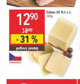 Globus Eidam sýr nabídka
