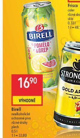 Globus Birell nealkoholické pivo nabídka