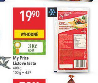 Globus Listové těsto nabídka
