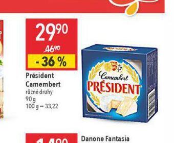 Globus Président camembert sýr nabídka