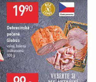Globus Debrecínská pečeně nabídka