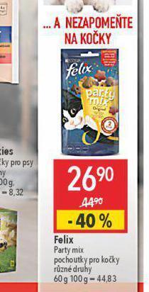 Globus Felix pochoutky pro kočky nabídka