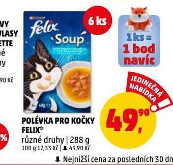 Penny Market Polévka pro kočky felix nabídka