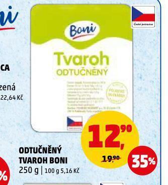 Penny Market Odtučněný tvaroh nabídka