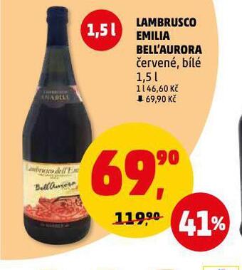 Penny Market Lambrusco emilia bell'aurora nabídka