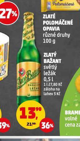 Penny Market Pivo zlatý bažant nabídka