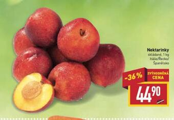 Billa Nektarinky nabídka