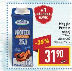 Billa Meggle protein nápoj nabídka