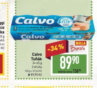 Billa Calvo tuňák nabídka