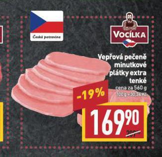 Billa Vepřová pečeně nabídka