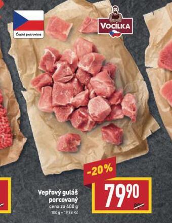 Billa Vepřový guláš nabídka