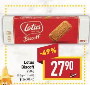Billa Lotus biscoff sušenky nabídka