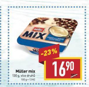 Billa Muller mix nabídka