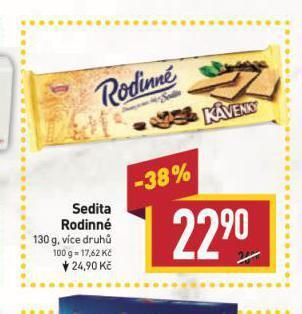 Billa Sedita rodinné nabídka