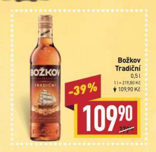 Billa Božkov tradiční nabídka