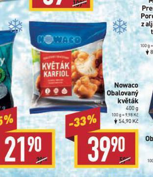 Billa Nowaco obalovaný květák nabídka