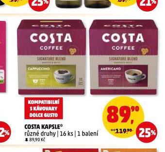 Penny Market Kávové kapsle costa nabídka