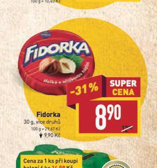 Billa Fidorka nabídka