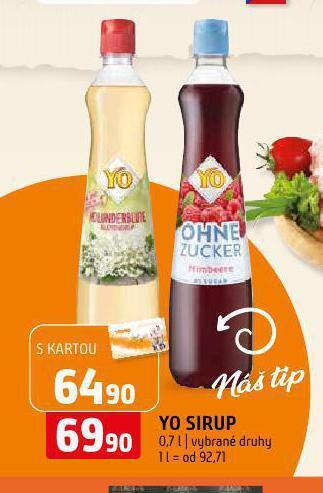 Terno Yo sirup nabídka