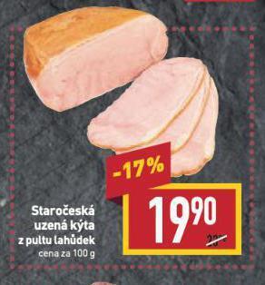 Billa Staročeská uzená kýta nabídka