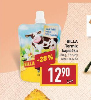 Billa Termix kapsička nabídka
