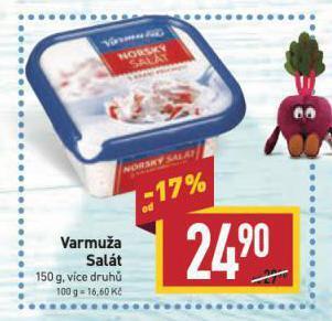 Billa Varmuža salát nabídka